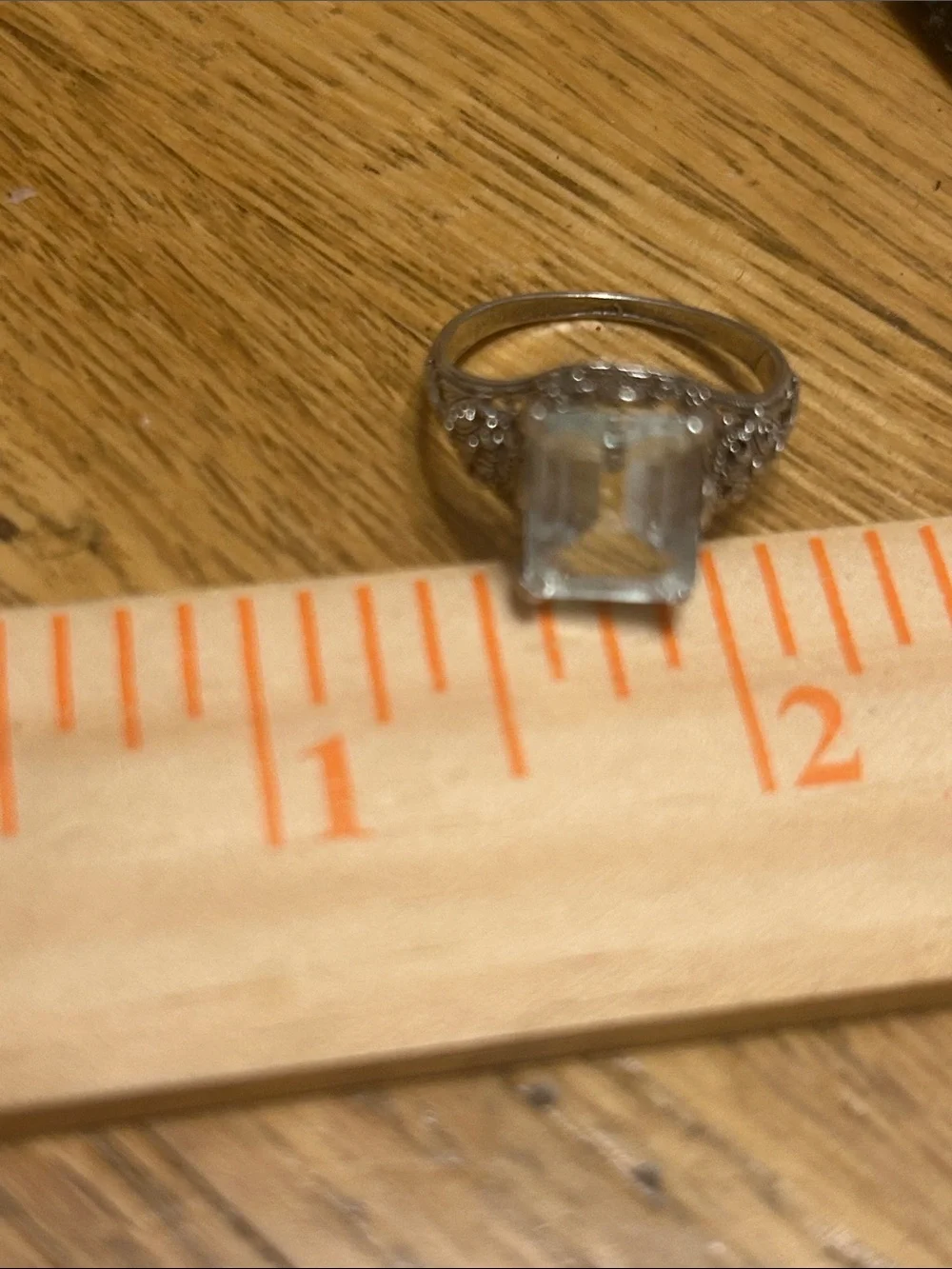 Sterling Silver Vintage-Style Aquamarine Ring - Light Blue Gemstone